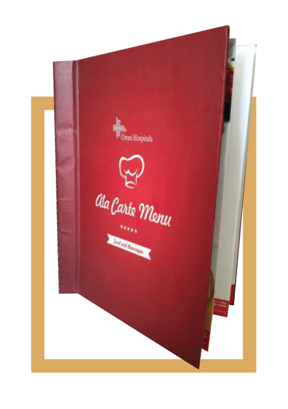 Restaurant menu book Omni Hospitals
